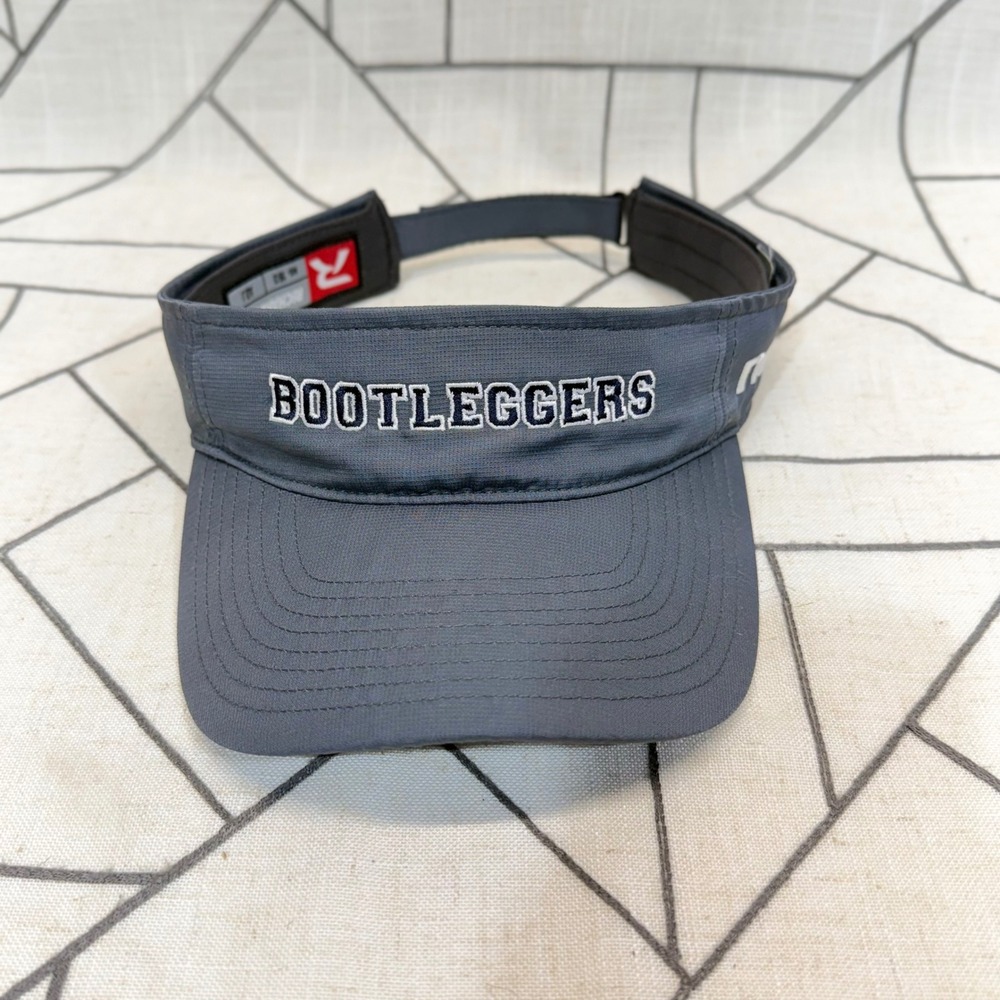 Richardson Visor Hat OSFM Gray Bootleggers NCSC Performance Adjustable 160